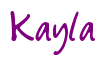 Kayla Signature
